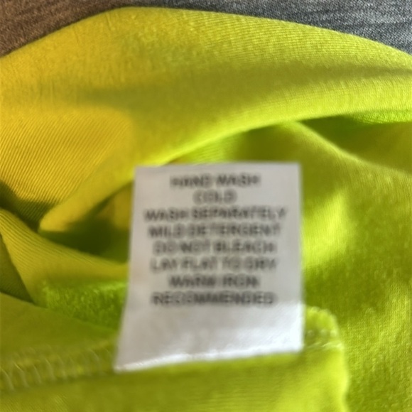 Joy Joy fitted turtleneck in lime green. - Picture 9 of 9